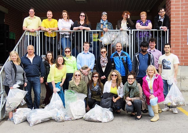 Skyline Cleans Downtown Guelph for Earth Day