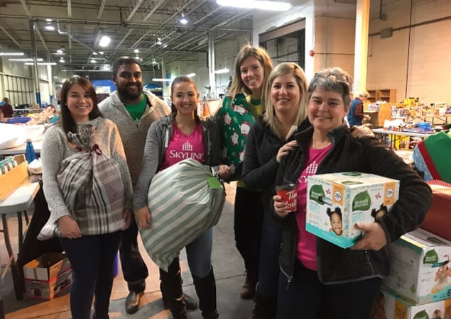 Our head office staff members in Guelph participated in Adopt-A-Family