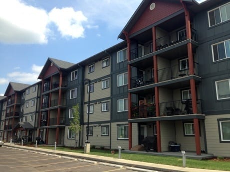 Four storey apartment building