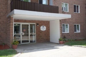 Entryway to Apartment Building