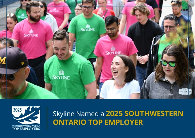 Skyline Named one of Waterloo Area’s Top Employers for 2024